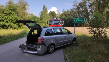 Wypadek w gminie Radzanów. Zderzyły się dwa auta