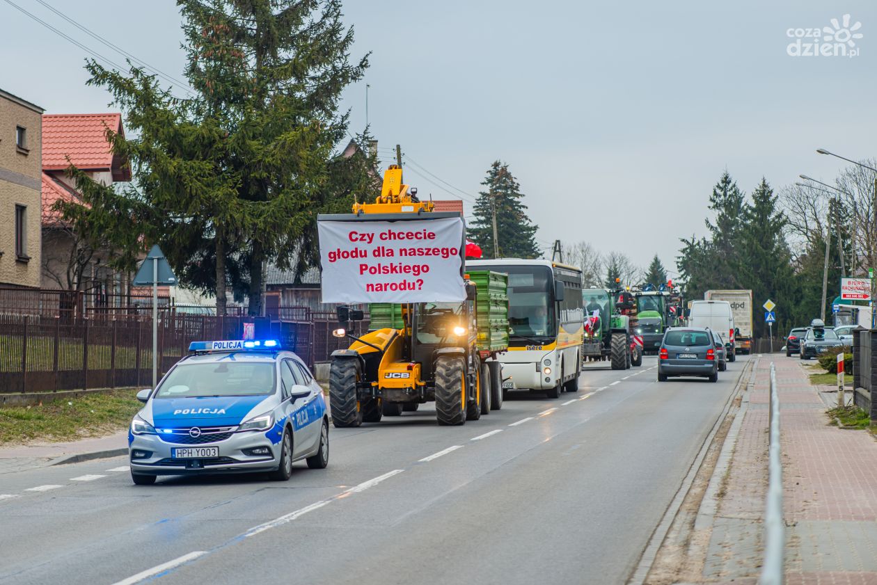 Protest rolników z gminy Zakrzew (zdjęcia)