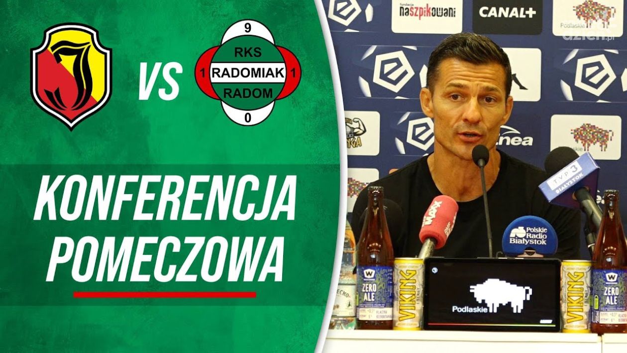 Radomiak TV: Konferencja prasowa po meczu z Jagiellonią